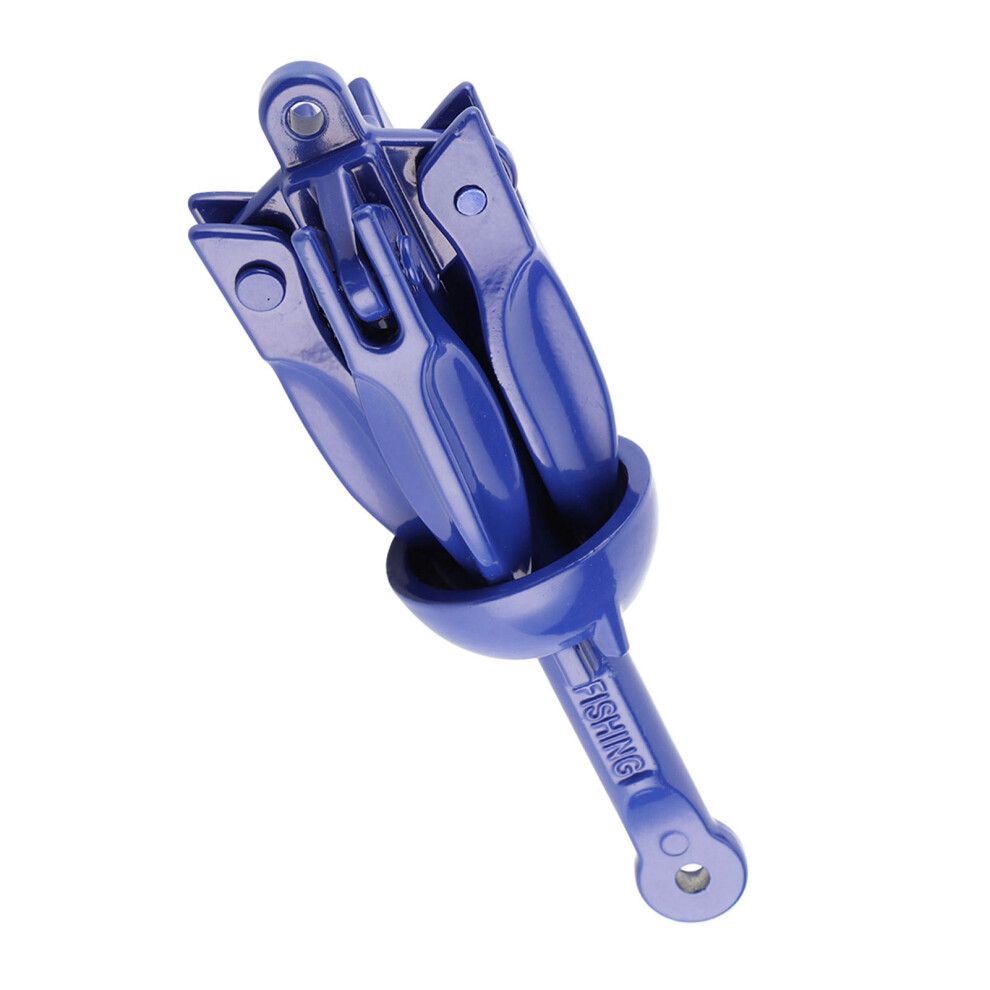Aluminum Alloy Folding Boat Anchor 4 Tine For Kayak Canoe Sailboat Marine Use 3171362114838