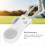 White Folding Golf Green Repair Tool with Ball Fork for On-the-Go Course Fixes 7