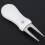White Folding Golf Green Repair Tool with Ball Fork for On-the-Go Course Fixes 5