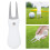 White Folding Golf Green Repair Tool with Ball Fork for On-the-Go Course Fixes 4