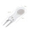 White Folding Golf Green Repair Tool with Ball Fork for On-the-Go Course Fixes 8