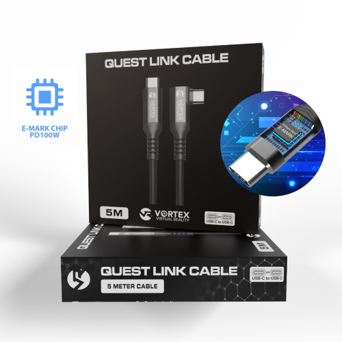 Câble VortexVR 5m 10 GBPS PD100W (Fast charging) USB-C vers META QUEST LINK / OCULUS LINK 1