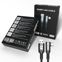 Câble de 3m entre VortexVR USB-A et Meta Quest Link vers Quest 3S Quest 3 Quest 2