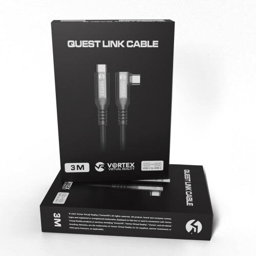 Câble de 3m entre VortexVR USB-C et Meta Quest Link vers Quest 3S Quest 3 Quest 2 2