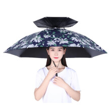Fishing Umbrella Hat Fishing Gardening Folding Umbrella Hat Headwear 1 Pcs Sports Outdoors(Black) Black 95cm