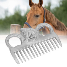 Efficient Metal Horse Comb - Pocket Size Polished for Mane Care