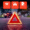 Car Triangle Reflective Tripod, Compatible with Carlsson S-Class C-Class, Emergency Breakdown Warning Sign Foldable Road Safety Stop Bracket 3