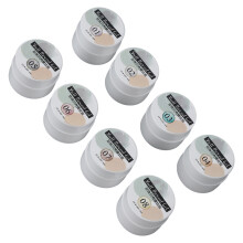 8-Farbiges Festnagellack-Set, Perlmutt-Schalenkorn-Glitter-Creme für Salon & Zuhause