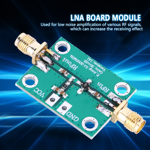 RF Amplifier Board 0.1-2000MHz Low Noise LNA Gain 30dB Broadband Module 2