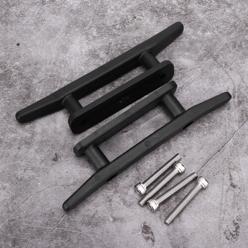 Marine Deck Cleat for Kayak Canoe - Black ABS 16.5cm 2