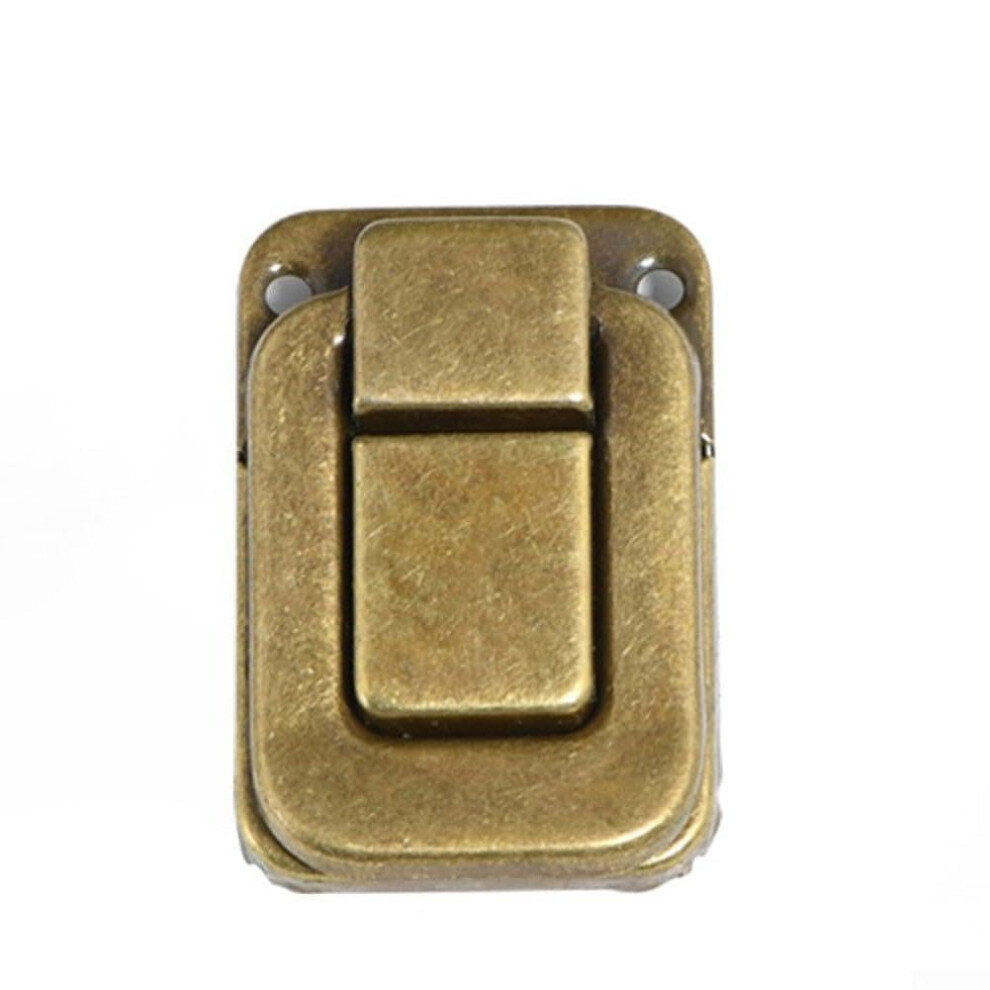 4Pcs Iron Antique Hasp Lock For Jewelry Box Suitcase Buckle Vintage Clip Buckle(M Yellow Bronze) 9067246764500