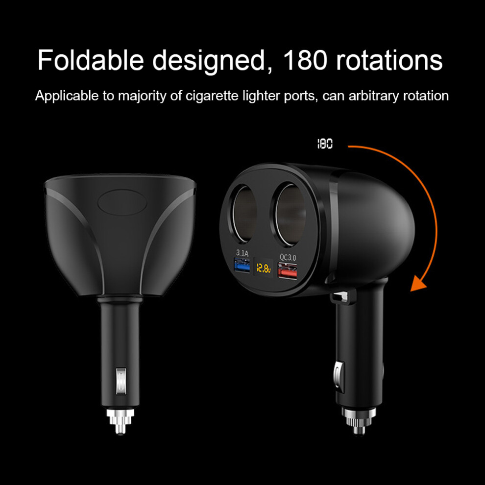 Intelligent 35W Car Charger With Dual Usb & Rotatable Design 5051362121778