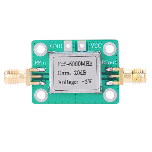 RF Signal Module Medium Power Amplifier 5M-6GHz 20dB Gain Electronic Component 1