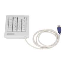 17-Key Mechanical Numeric Keypad, Splashproof, USB Wired, Model DX 17A