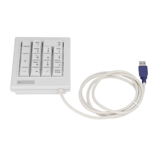 17-Key Mechanical Numeric Keypad, Splashproof, USB Wired, Model DX 17A