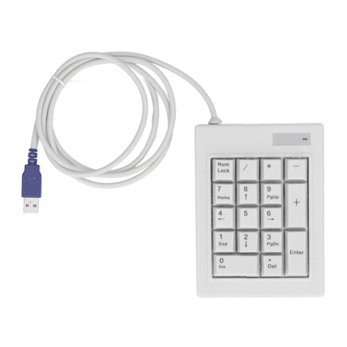 17-Key Mechanical Numeric Keypad, Splashproof, USB Wired, Model DX 17A 1