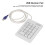 17-Key Mechanical Numeric Keypad, Splashproof, USB Wired, Model DX 17A 8