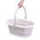 High Quality Light Pink Foldable Mop Bucket - 5cm Compact Storage 12