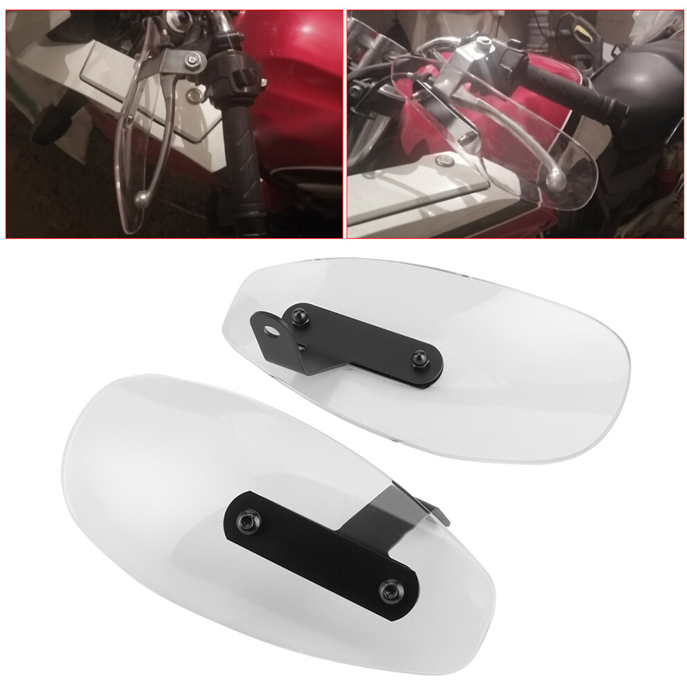 10Mm Universal Acrylic Motorcycle Handguard Wind Shield 5Mm Black 6921362123746