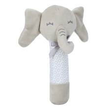 Adorable Baby Plush Elephant Rattle - Soft Cartoon Hand Bell Toy
