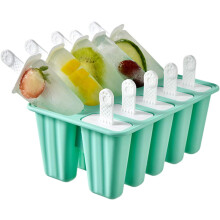 Gourmet Ice Pop Artisan -setti, 6 uudelleenkäytettävää jäätelömuottia, joissa on helppo irrottaa ja tilaa säästävä muotoilu, BPA-vapaa ja