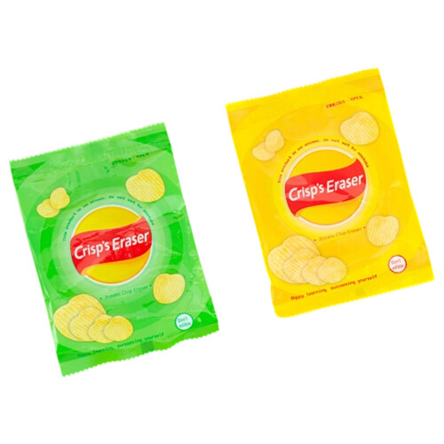 8PCS realistische Radiergummis in Form von Kartoffelchips,