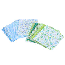 25x25cm Cotton Fabric Assortment Kit 14Pcs Floral Dot Prints