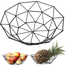 Fruitschaal voor huisdecoratie, ademende holle constructie en modern design voor het bewaren van fruit.
