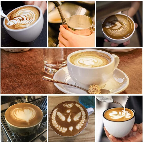 Άριστη Τέχνη Latte με κανάτες ατμού εσπρέσο, ανθεκτικό ανοξείδωτο ατσάλι 304 για 1