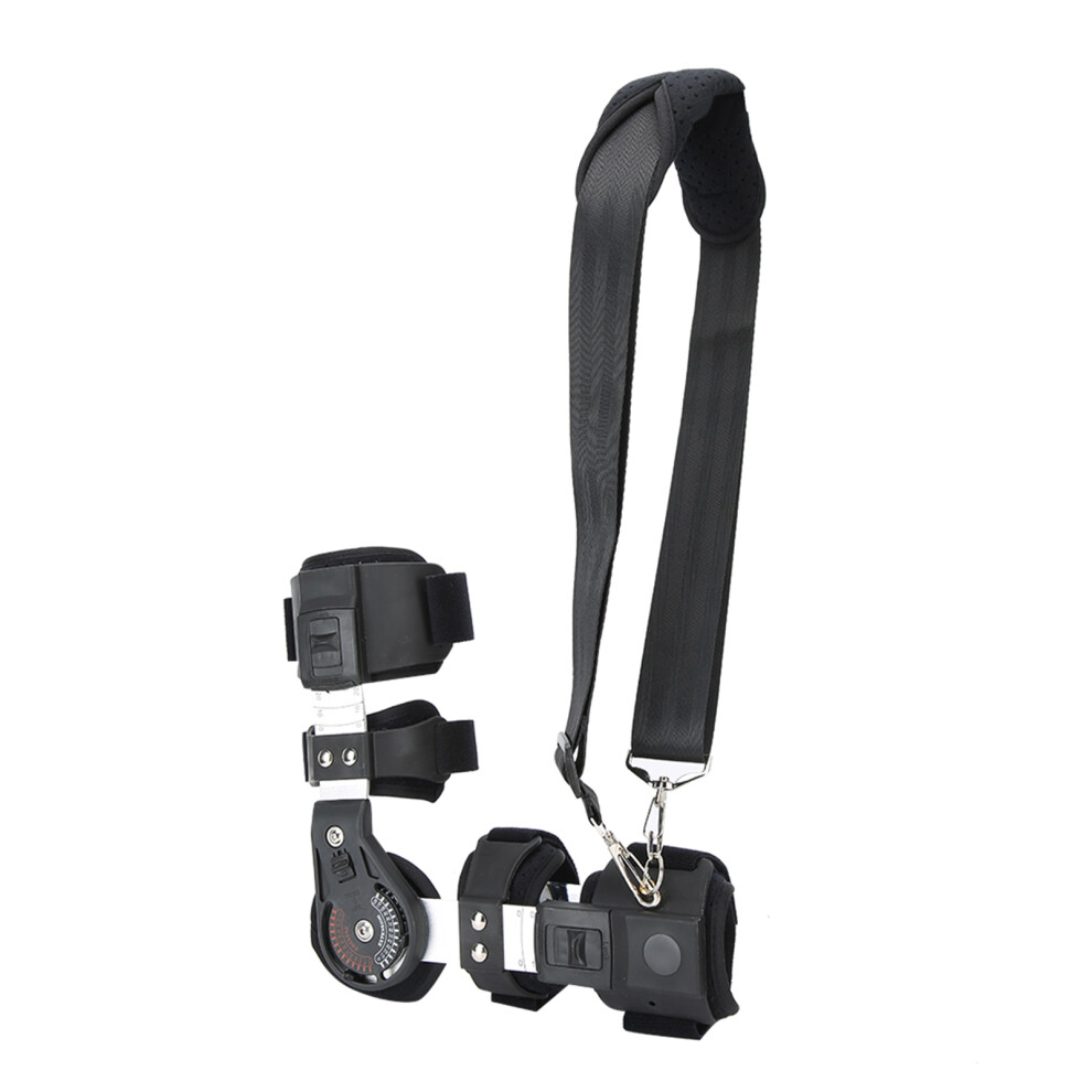 Black Adjustable Breathable Elbow Support Brace For Fracture Rehab Â