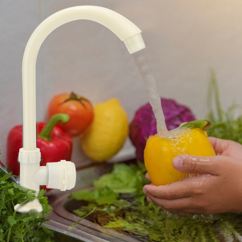 G1/2In Plastic Single Cold Water Faucet For Kitchen Sink Rotating Design 8421362127327