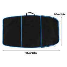Langleber Polyester Surfbrett- und Bodyboardtasche 123x71,5cm Blau Streifen