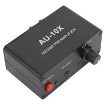 Kompakter Stereo-Audio-Preamp mit 20dB Verstärkung und Doppelschaltkreis Op-Amp NE5532-Chip