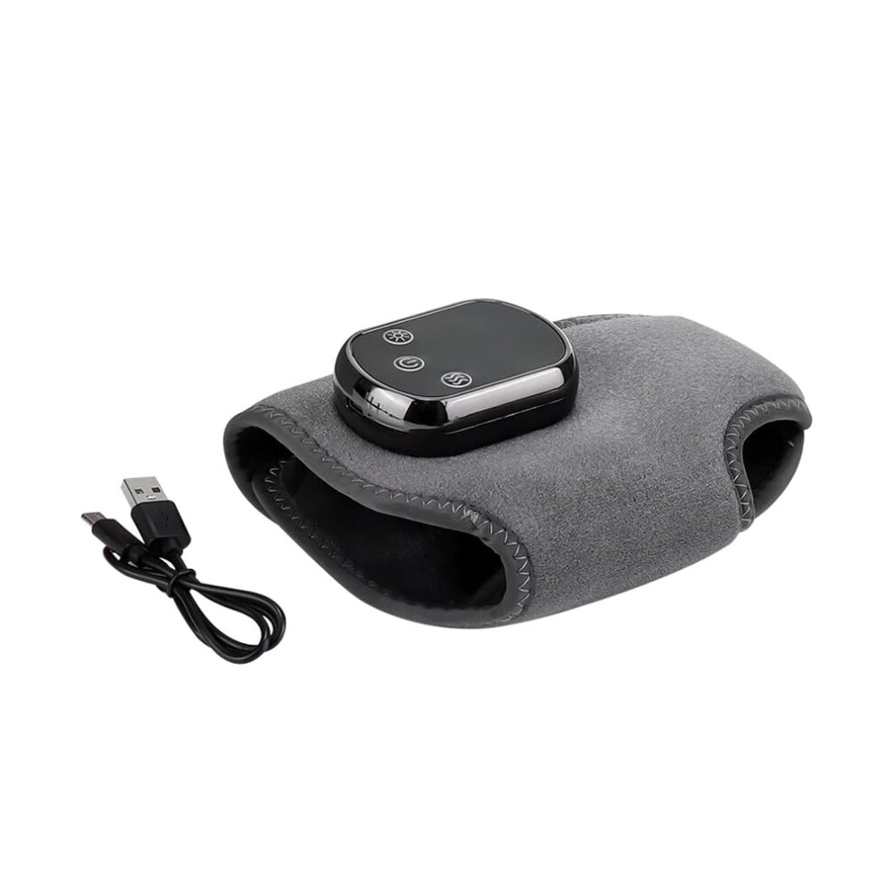 Foot & Ankle Electric Massager with Heat, Cordless Sports Recovery Heating Pad for Ankle Brace Belt