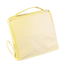 (1 Pack) Standable Makeup Bag - Multi-Compartment Storage-White