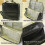 (1 Pack) Standable Makeup Bag - Multi-Compartment Storage-White 2