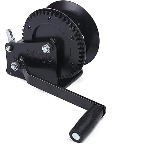 DIKKAC 1000Lb Manual Winch Without Rope And Hook 2