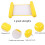 Inflatable Water Float Bed – 130x70cm, Yellow, Thickened PVC Pool Chaise 3