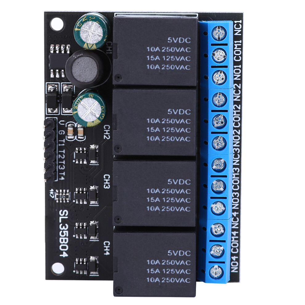 12V 4 Channel Relay Module Sl35b04 Bistable Locking Low Level Control Switch 8731362137173