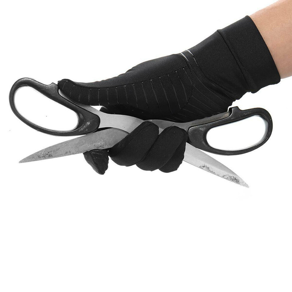 Full Finger Copper Infused Compression Gloves for Arthritis, Men & Women