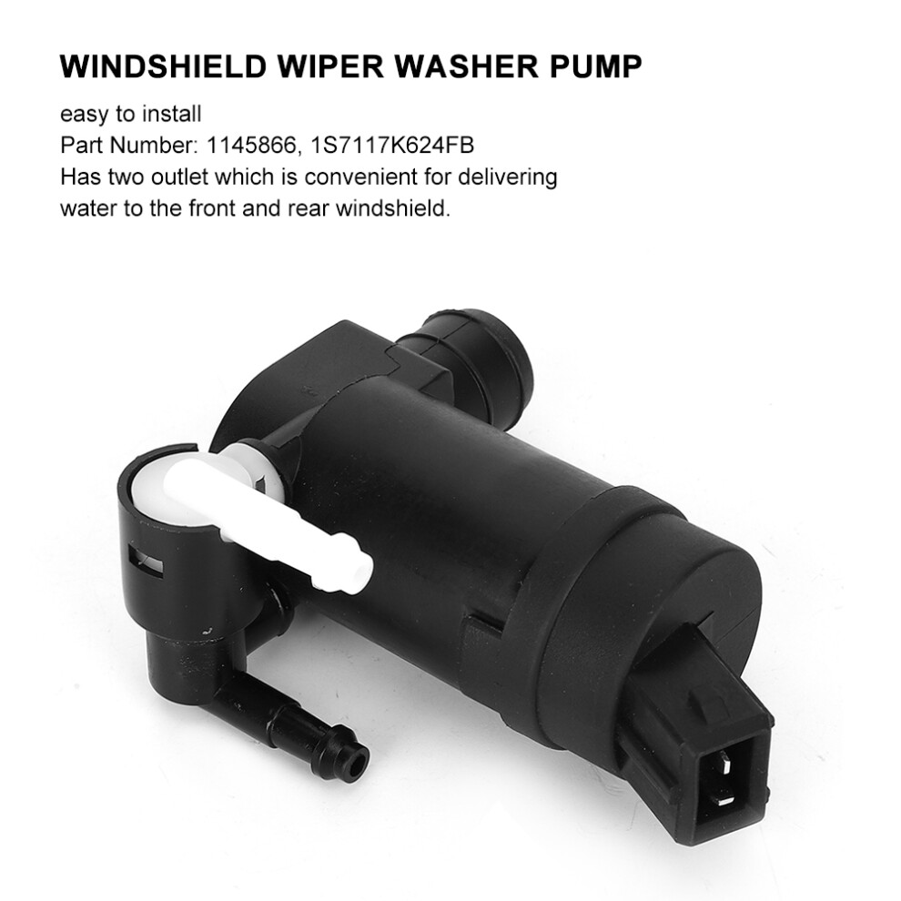 Twin Outlet Windshield Washer Pump 1145866 For Ford Mondeo Mk3 2001-2007 3411362138862
