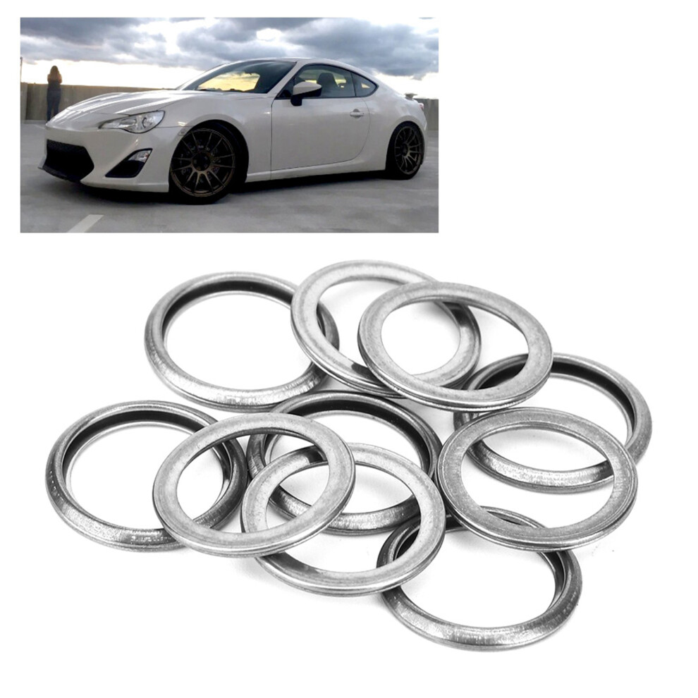 Oil Drain Plug Crush Gaskets 20Mm Id 10Pcs Replacement Seals For Automotive 8381362138894