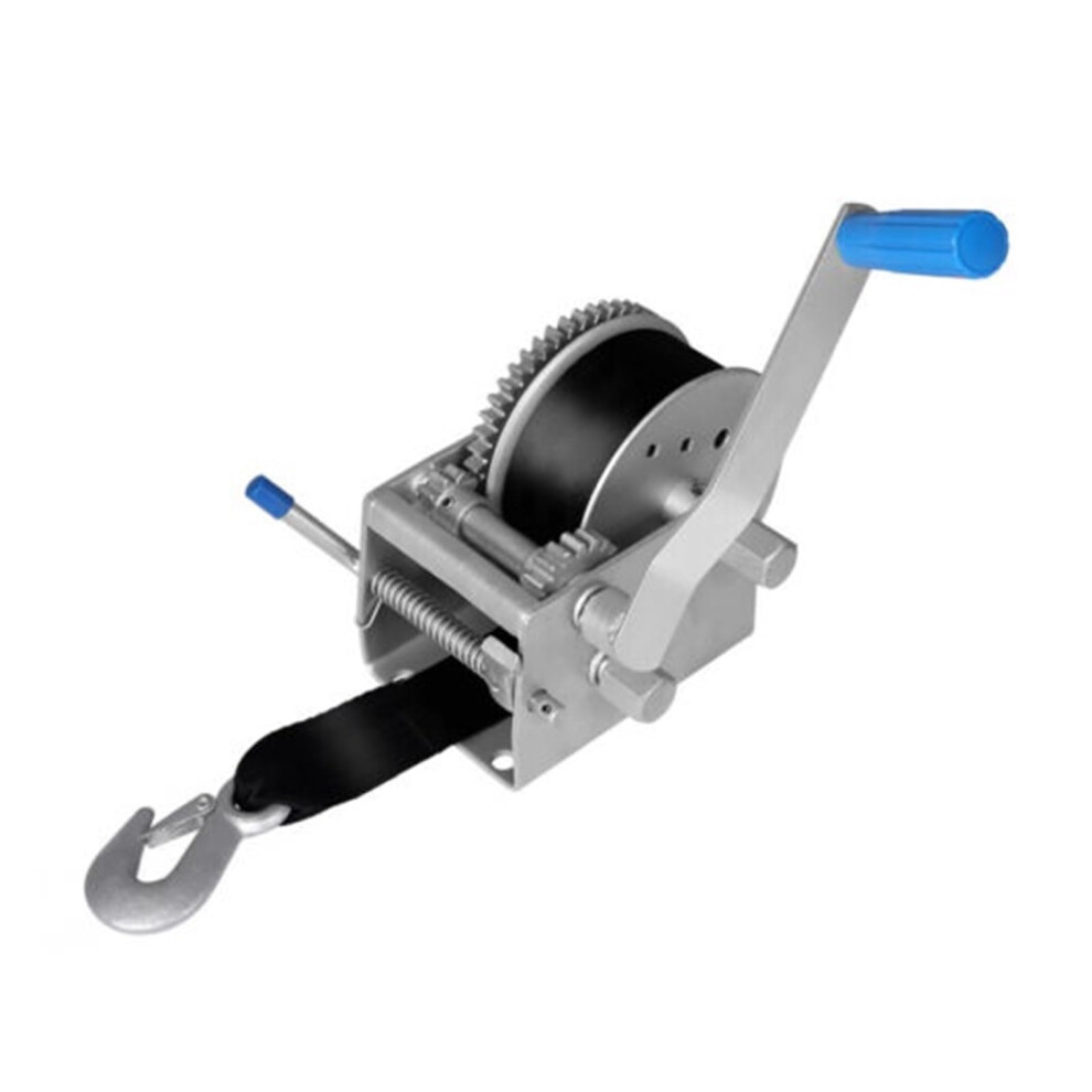 Electric Winch 3000Kg/6615Lb Manual Hand Winch - Boat Trailer 3-Speed Webbing Strap For Cars, Home Improvement, Cargo Handling 9323874001906