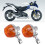 2 Stück Bernstein Motorradblinker 8mm Blinkeranzeige Lampen 3