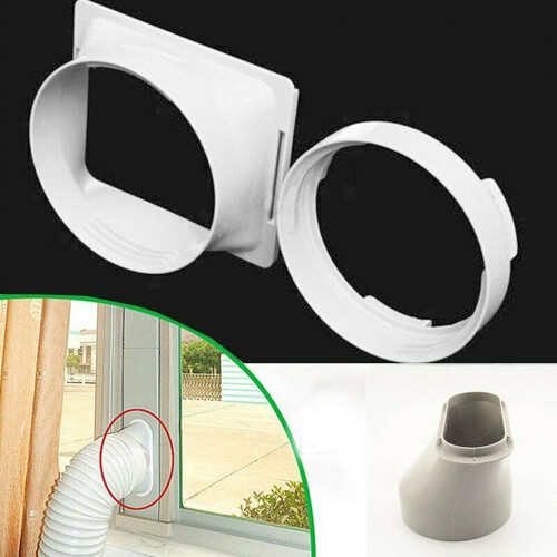 Square Interface 150MM AC Exhaust Duct Connector Durable ABS