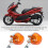 2 Stück Bernstein Motorradblinker 8mm Blinkeranzeige Lampen 6