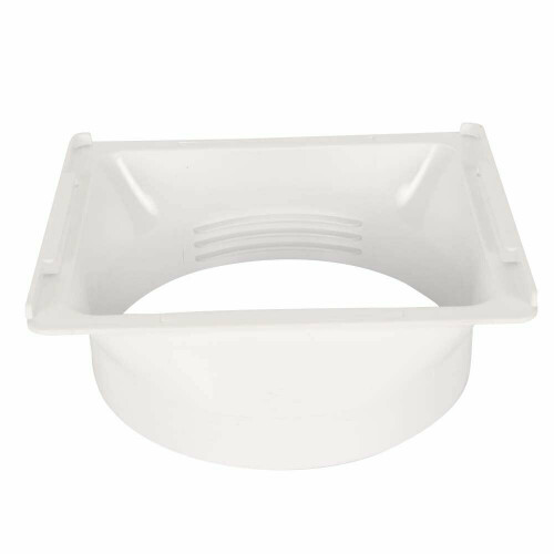 Square Interface 150MM AC Exhaust Duct Connector Durable ABS 2
