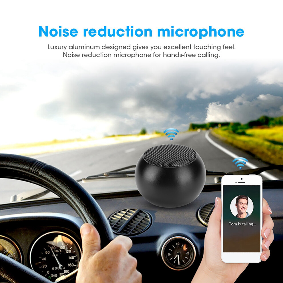 Dz 017 Aluminum 3W Portable Bluetooth Speaker, 300Mah, 50X50x31mm Black 6911362141109