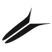 2 Stück Gloss Schwarz Frontscheinwerfer Augenbrauen für Mazda RX8 2004–2008