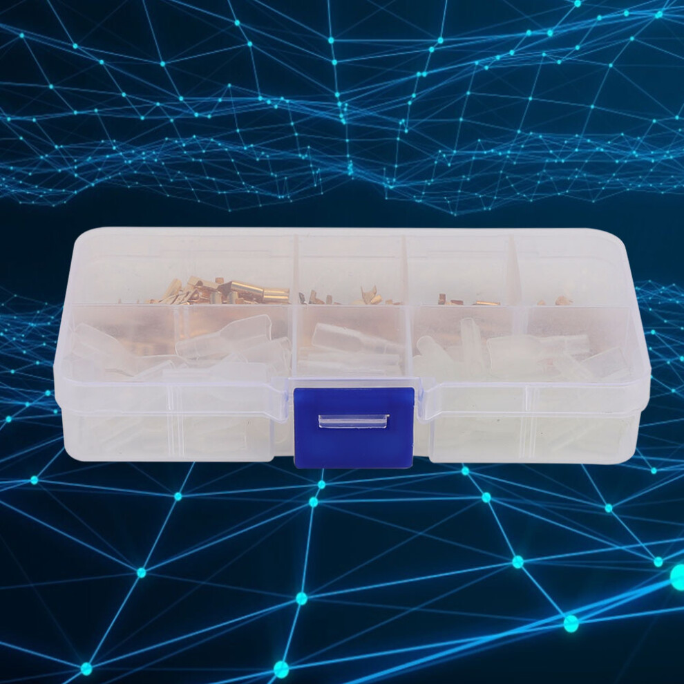 120 Pcs Copper Wire Terminal Connectors 6.3Mm 4.8Mm 2.8Mm With Storage Box 8411362141348
